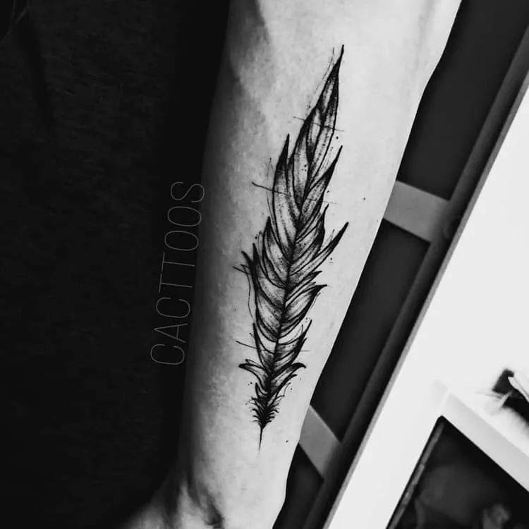 Feather Tattoo by sofficixribelle