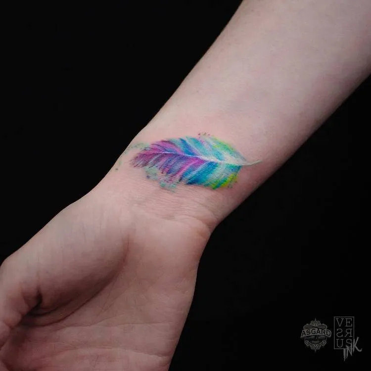 Feather Tattoo by versusink