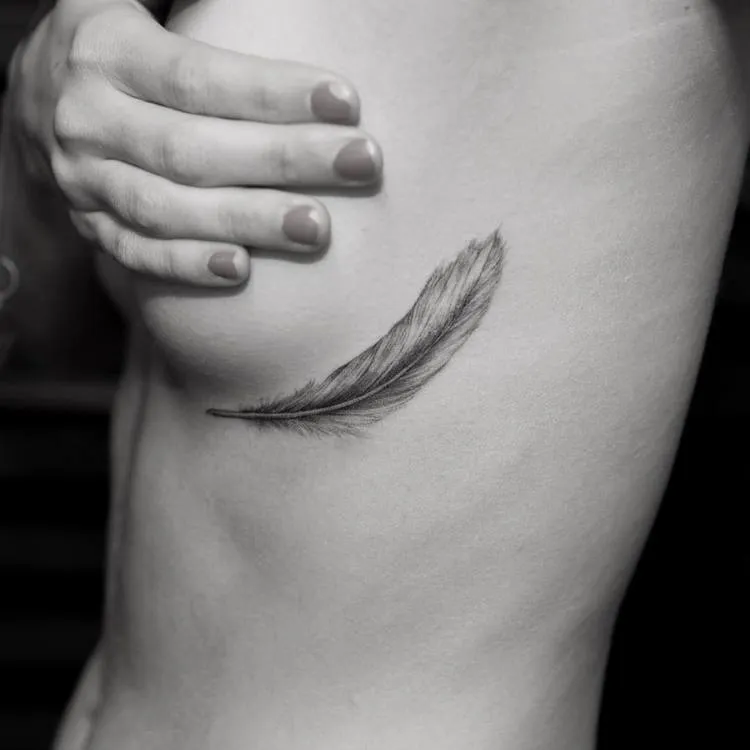 Feather Tattoo by mr.k_tattoo