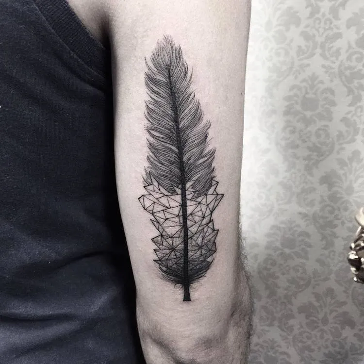 Feather Tattoo by sandracunhaa