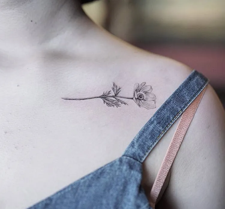 Anemone Tattoo by nandotattooer