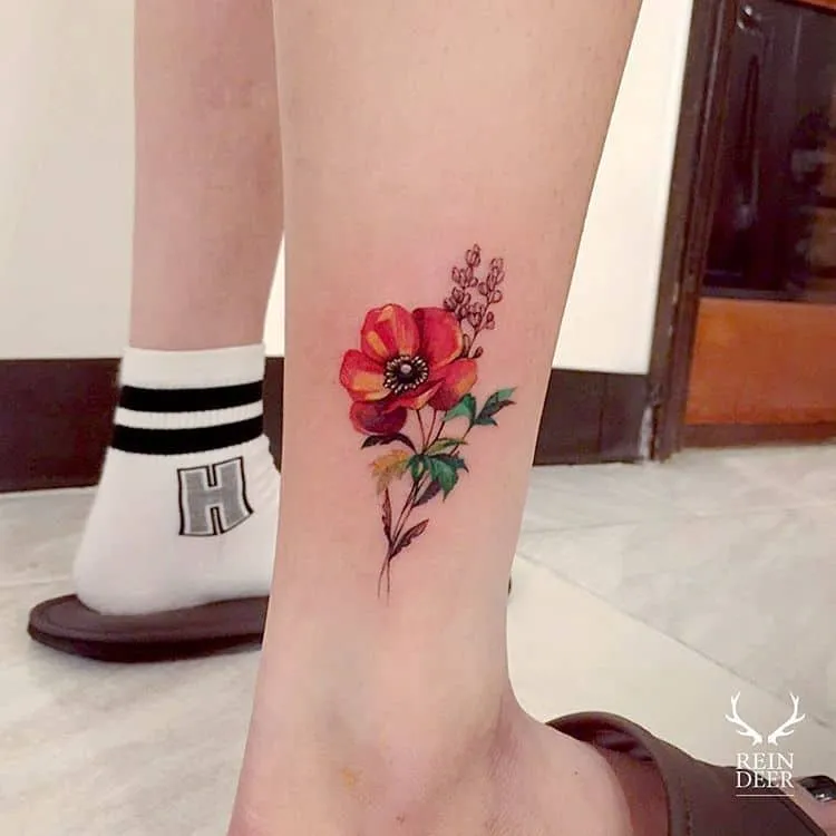 Anemone Tattoo by zihwa_tattooer