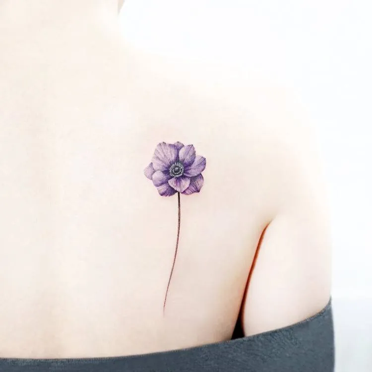 Anemone Tattoo by tattooist_ida