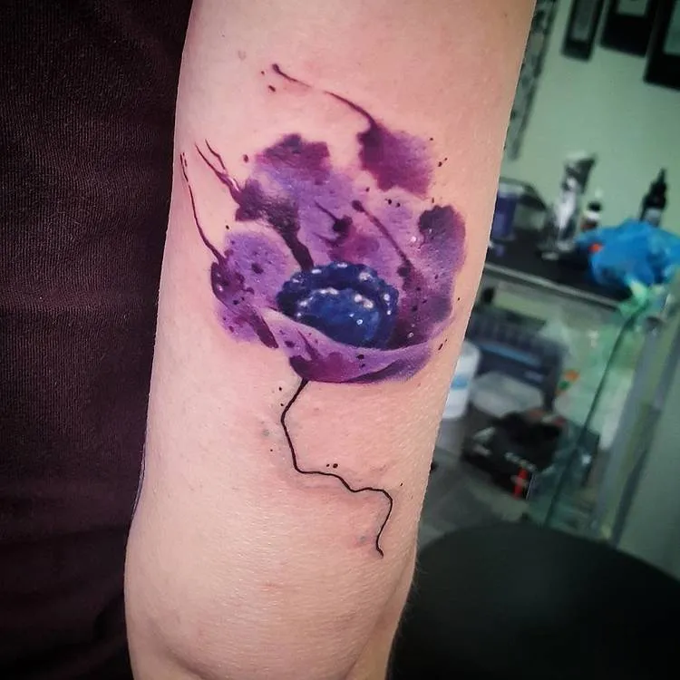 Anemone Tattoo by lageraci_tattoo