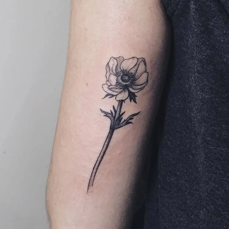 Anemone Tattoo by lipatovalyona