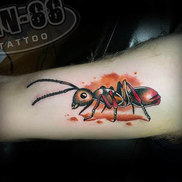 Ant Tattoo by sin66tattoo