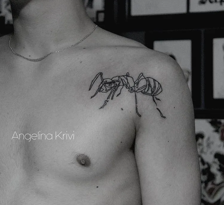 Ant Tattoo by angelinakrivi