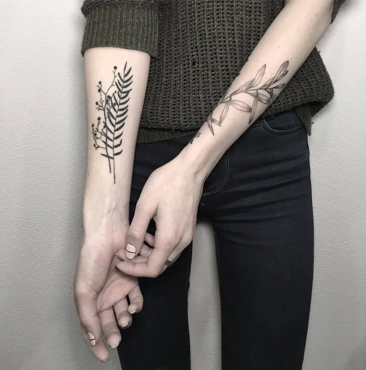 Botanical Tattoo Designs by Mary Tereshchenko