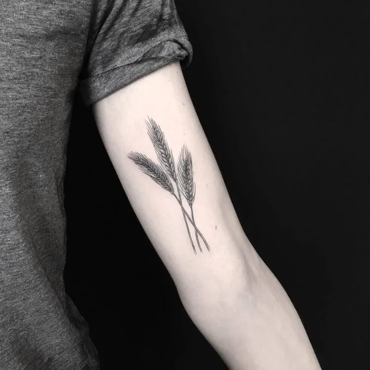 Wheat Tattoo by Mary Tereshchenko