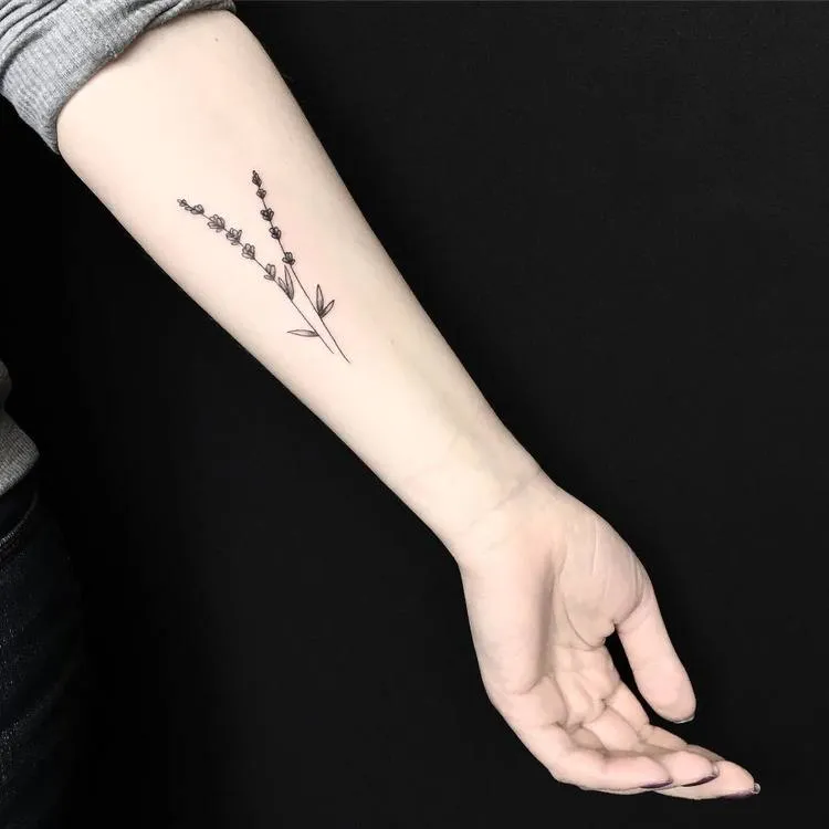 Lavender Tattoo by Mary Tereshchenko