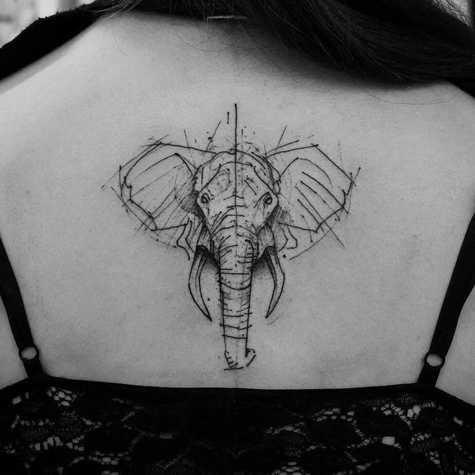 Elephant Tattoo by kamilmokot