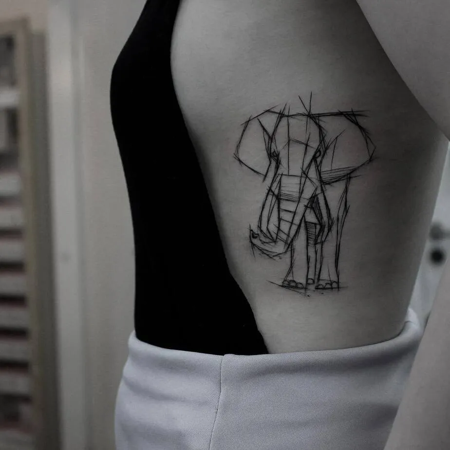 Elephant Tattoo by kamilmokot