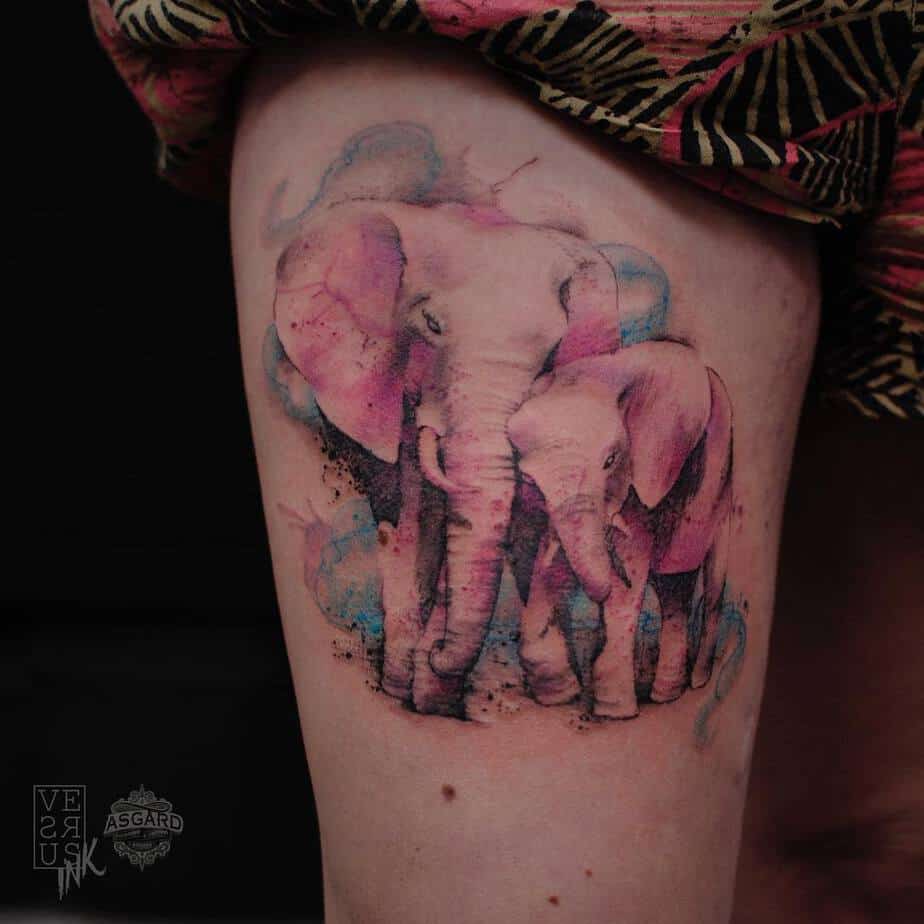 Elephant Tattoo by versusink