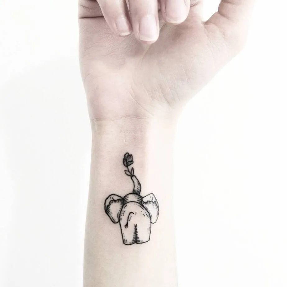 Elephant Tattoo by sollefe