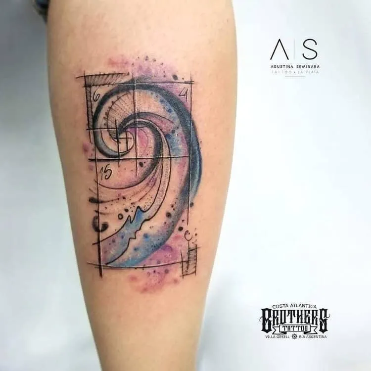 Fibonacci Tattoo by agustina.seminara