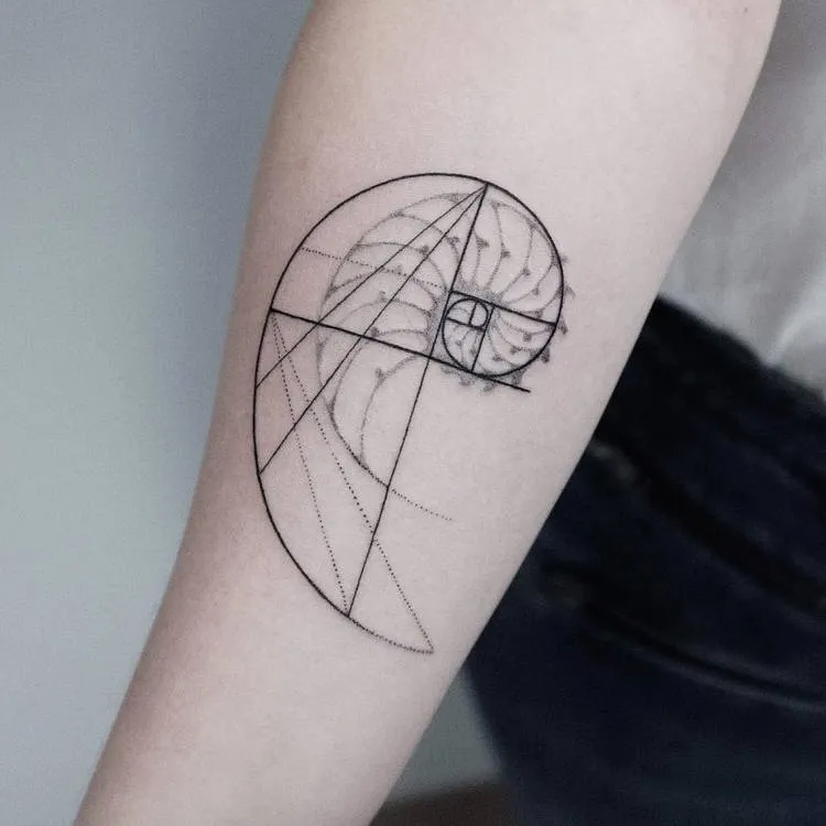 Fibonacci Tattoo by dogmanoir