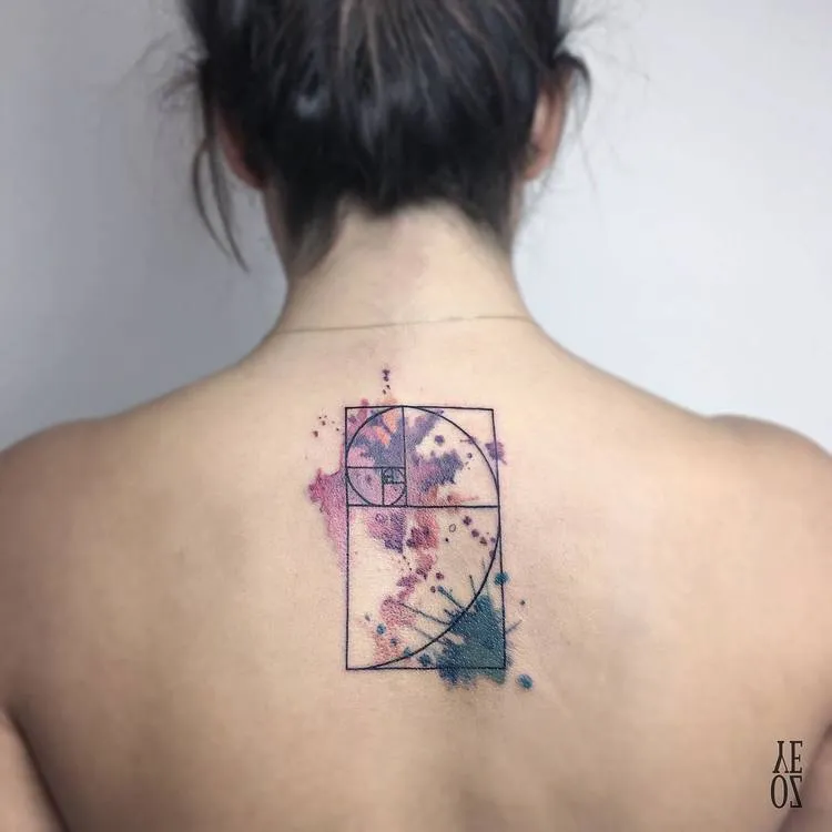 Fibonacci Tattoo by yelizozcan_tattooer