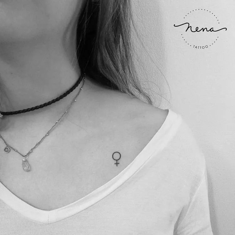 Venus / Female Symbol Tattoo by Nena_Tattoo