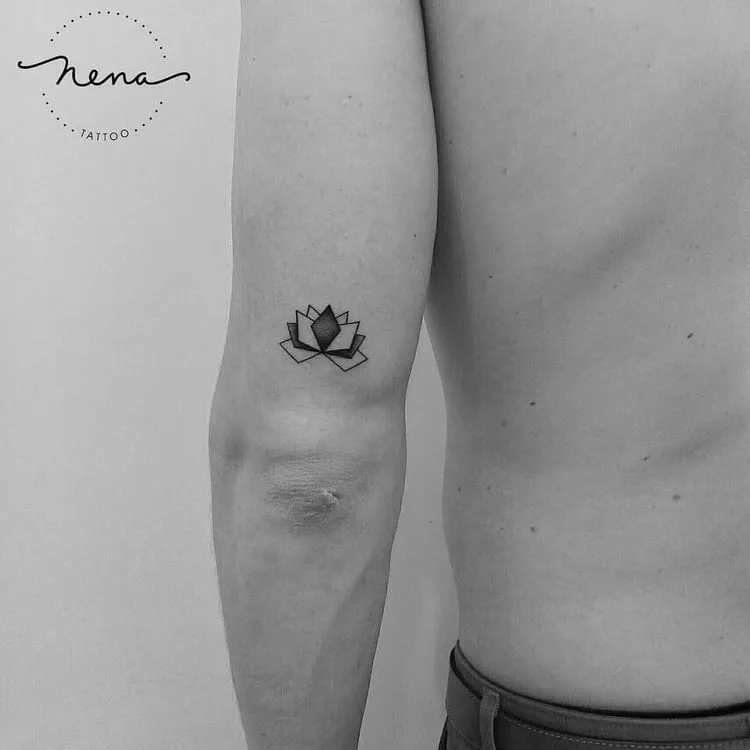 Abstract /Geometric Lotus Flower Tattoo by Nena_Tattoo