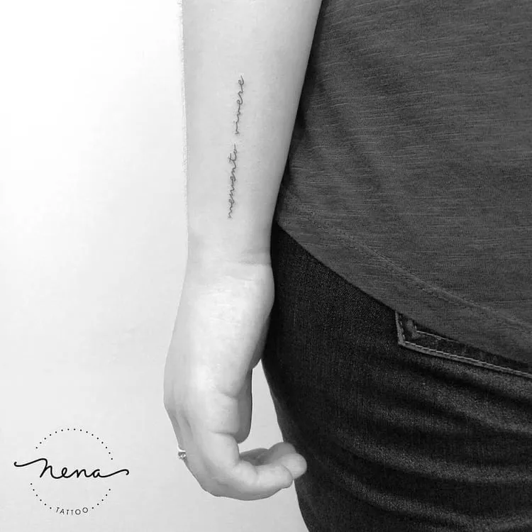 Gorgeous Lettering Tattoo by Nena_Tattoo