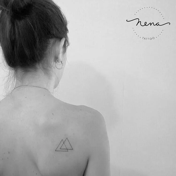 Minimalist Triangles Tattoo by Nena_Tattoo