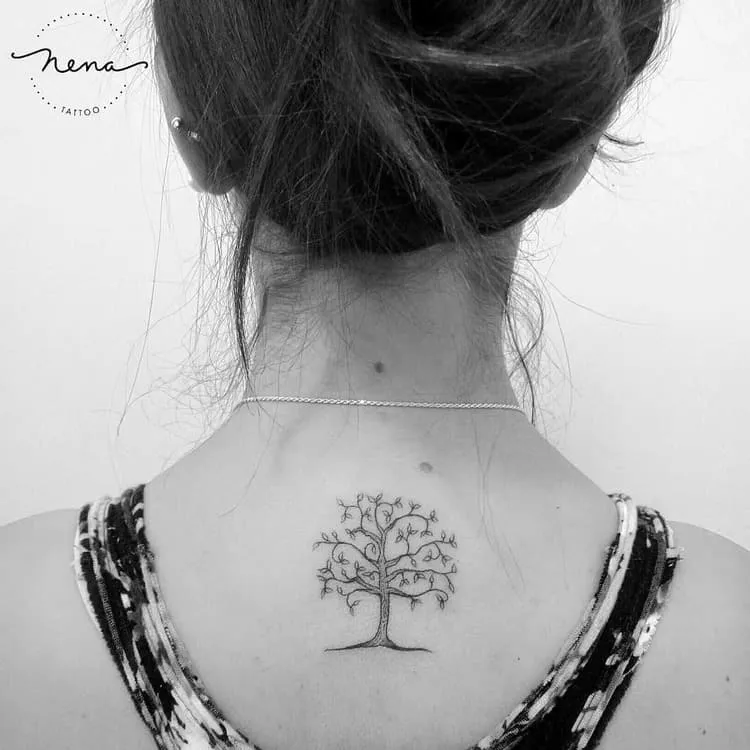 Whimsical Tree Tattoo by Nena_Tattoo