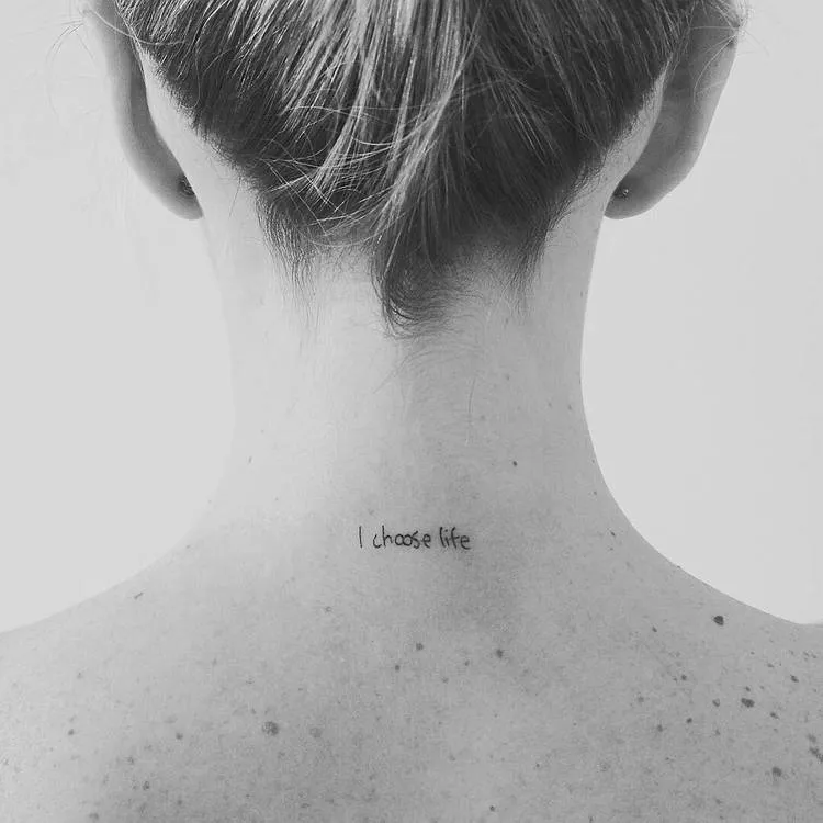Positive Quote Tattoo by Nena_Tattoo