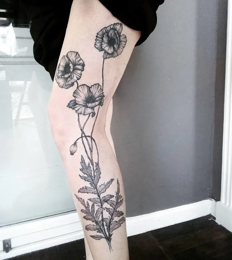 Poppy Tattoo by rosannevanspaendonck