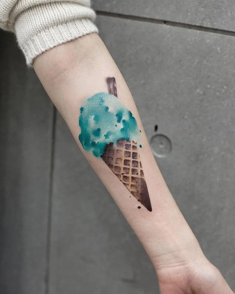 Ice Cream Tattoo By Chen Jie