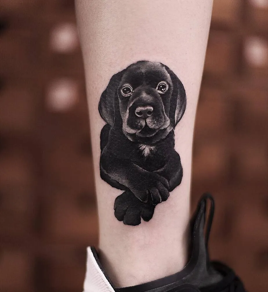 Puppy Tattoo by Chen Jie