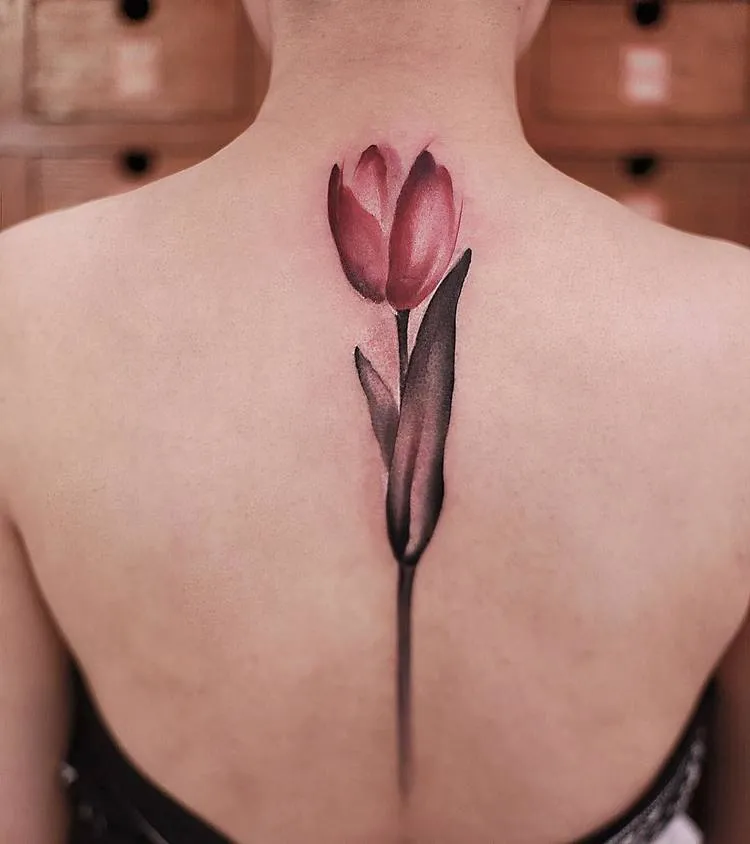 Tulip Tattoo by Chen Jie