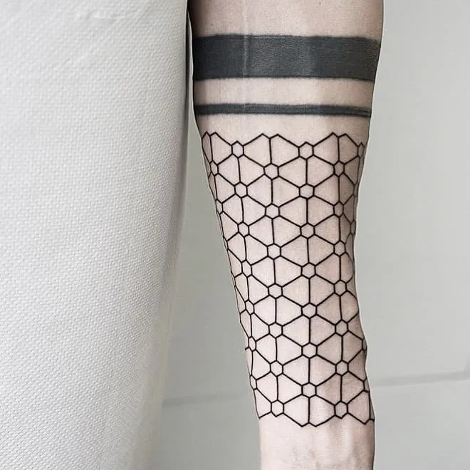 Geometric Pattern Tattoo&nbsp;by Malvina Maria Wisniewska