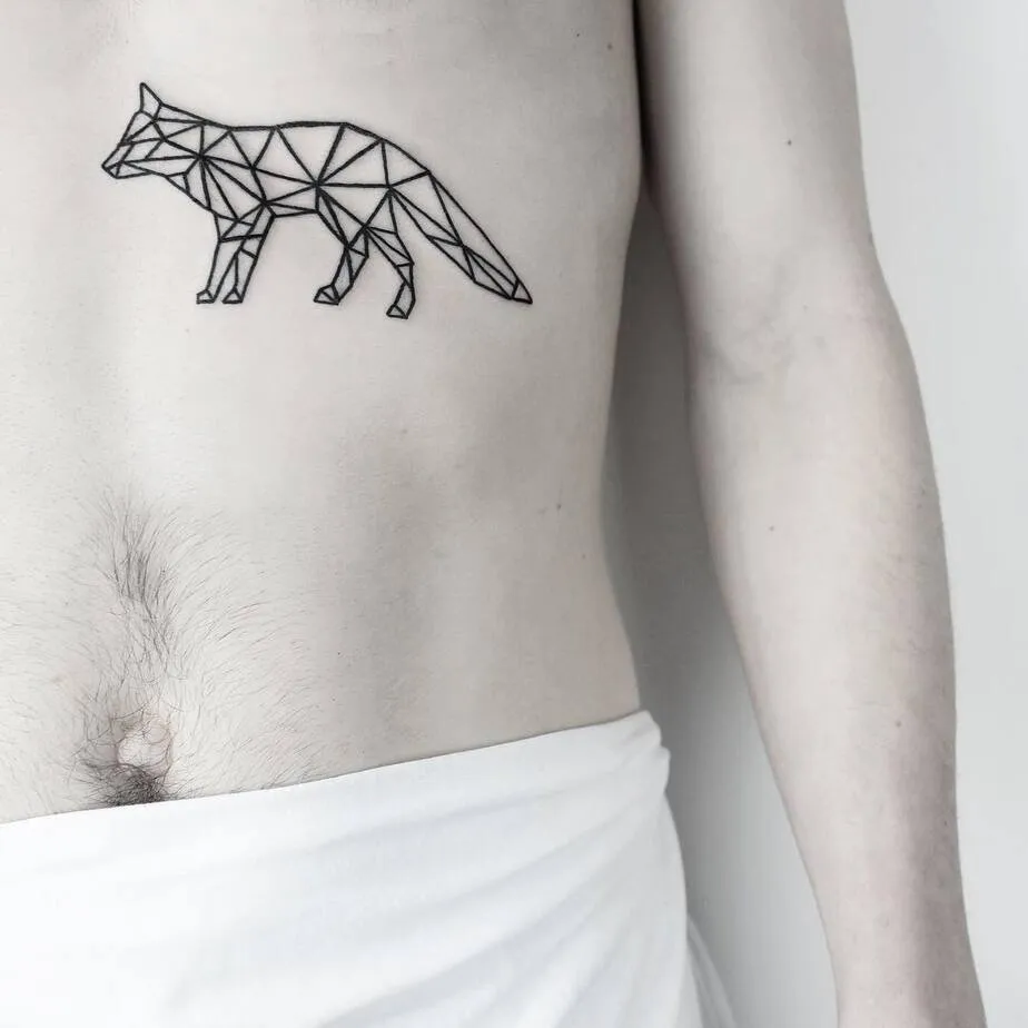 Geometric Fox Tattoo by Malvina Maria Wisniewska