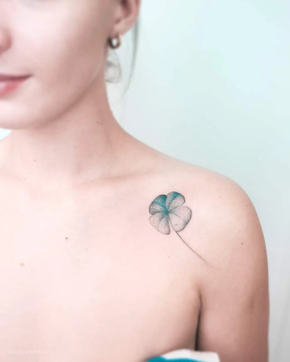 Four Leaf Clover Tattoo&nbsp;by Evgeny Mel