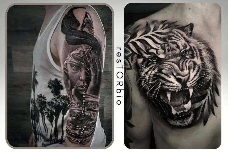 Black and Grey Tattoo