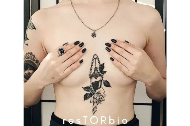 Cool Underboob Tattoo