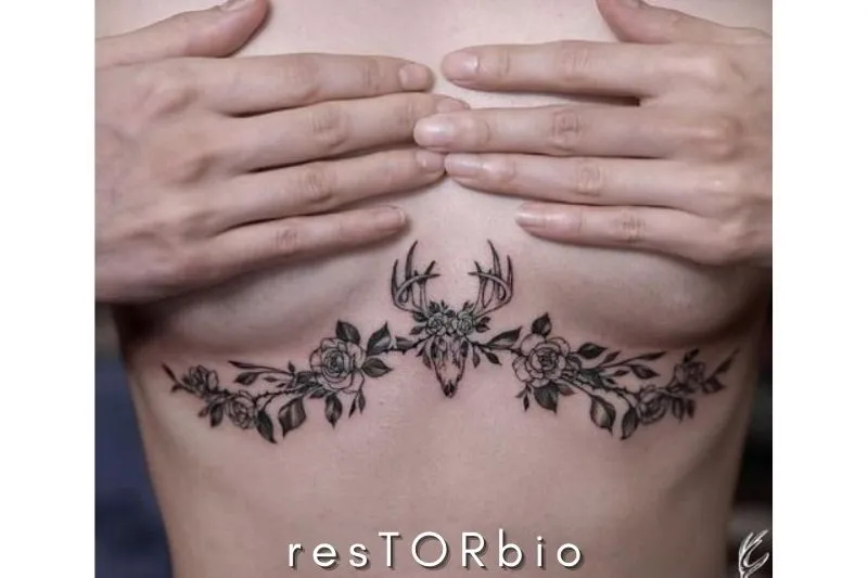 Deer and Vines Tattoo