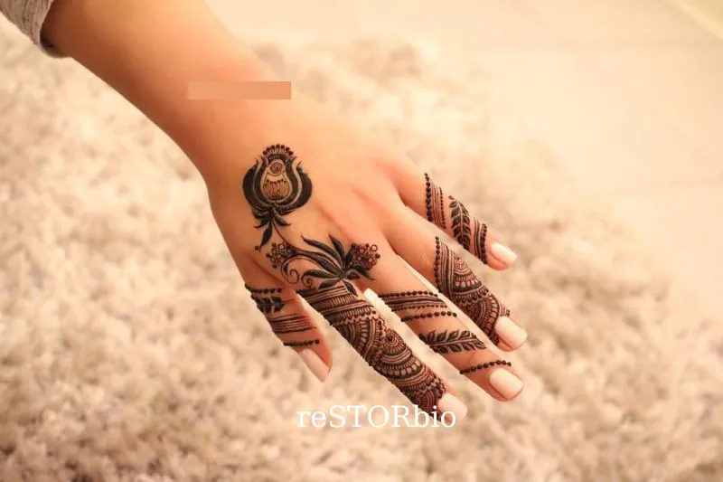 Finger Tattoo Mehndi Design