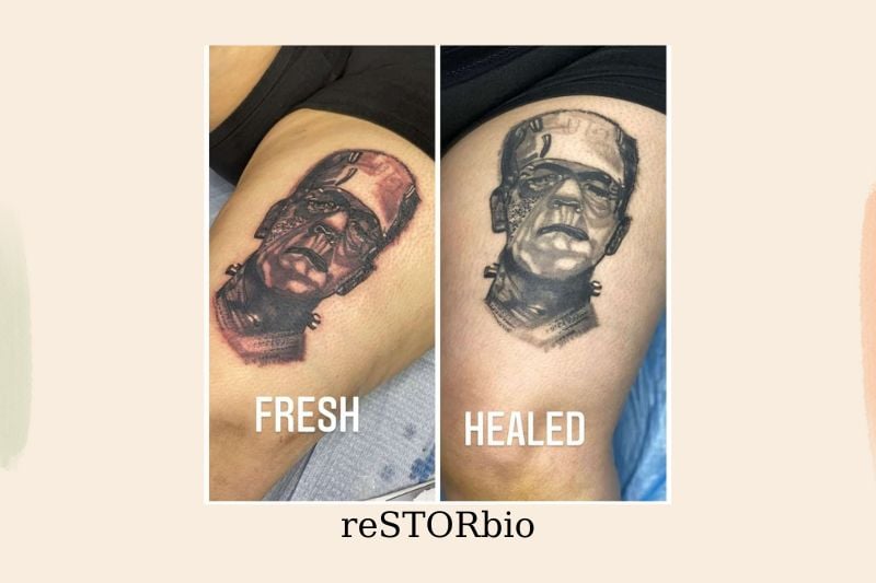 Is this a normal amount of fading/ink bleeding? Black and white photo is  the day I got it, color photo is today, 4 years later. I rarely get sun  exposure. : r/TattooDesigns