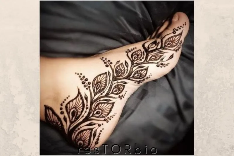 Latest Mehandi Designs For Foot