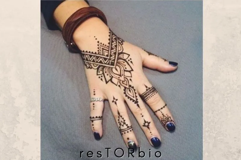 Lotus Mehndi Design