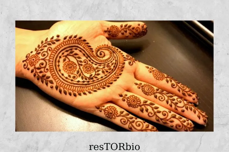 Paisley henna designs