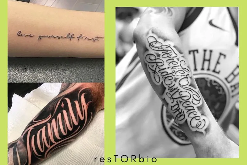 Script Lettering Tattoos