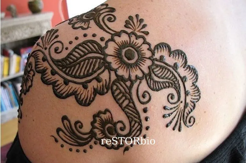 Shoulder Henna Tattoo