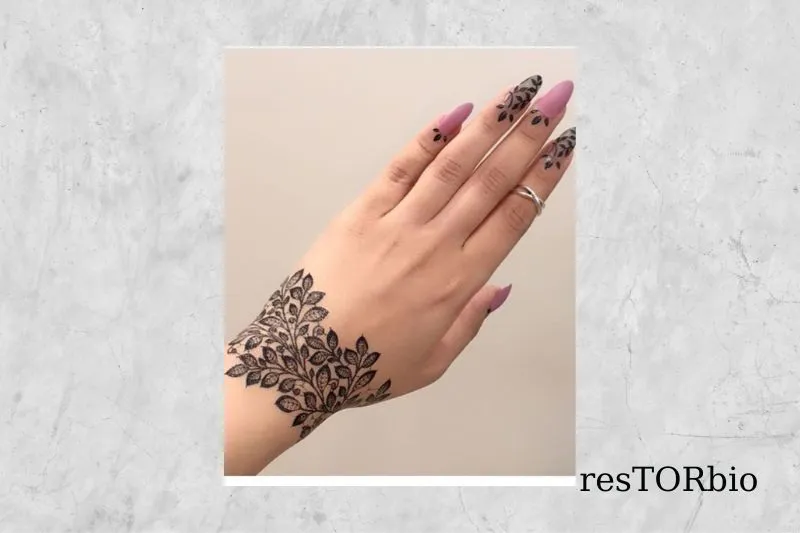 Vine and Foliage henna