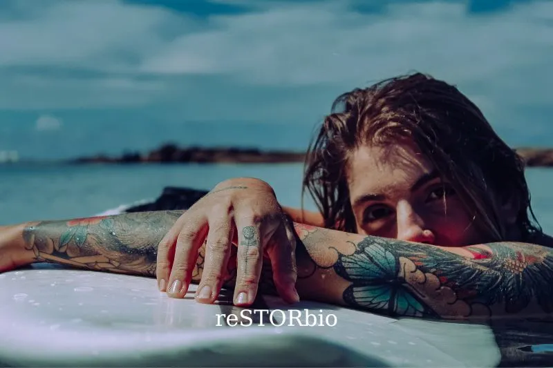 You should not swim after getting a new tattoo