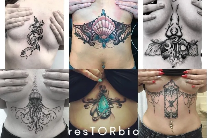 under breast tattoo designs