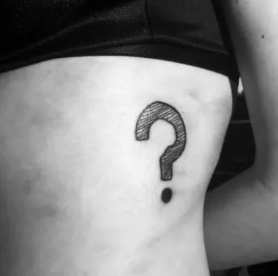 What Does Question Mark Tattoo Mean, question mark tattoo on hand, What does tattoo question marks mean, What does an upside down question mark tattoo mean, Symbolism of Question Mark Tattoo, Question Mark Tattoo Variations, Single Question Mark Tattoo, 3D Question Mark Tattoo,