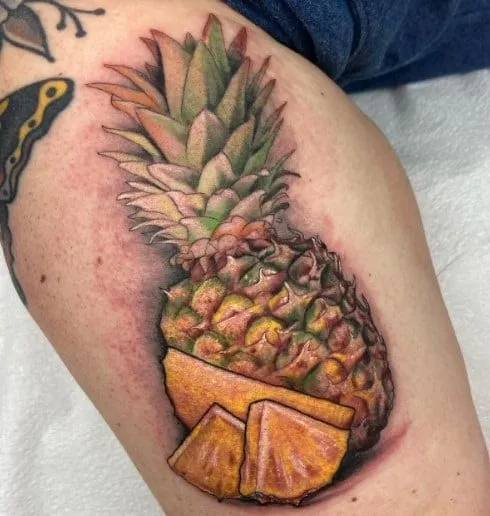 What Does a Pineapple Tattoo Mean, What is the secret meaning of a pineapple tattoo, What does the girl with the pineapple tattoo mean, What does a pineapple symbol represent, What does pineapple mean for a girl, pineapple tattoo meaning swinging, pineapple tattoo on wrist, pineapple tattoo on ankle meaning, upside pineapple tattoo meaning, pineapple tattoos,