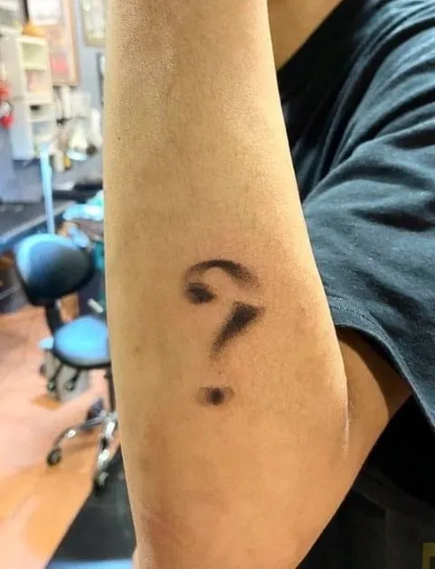 What Does Question Mark Tattoo Mean, question mark tattoo on hand, What does tattoo question marks mean, What does an upside down question mark tattoo mean, Symbolism of Question Mark Tattoo, Question Mark Tattoo Variations, Single Question Mark Tattoo, 3D Question Mark Tattoo,